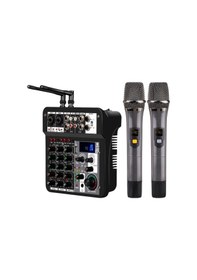 Resim König K-6000 6 Kanal Dec Mikser + 2 El Mikrofon 