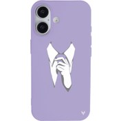 Resim iPhone 16 Kravat Telefon Kılıfı 