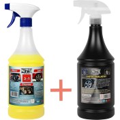 Resim Dtx Kimya Yağ Sök. Döşeme Jant ve Motor Temizleme Sıvısı 1 LT + Lastik Parlatıcı Jel 500 ml 