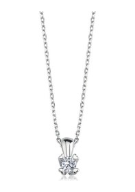Resim Mia Vento Mia Zirconia 0.60 Karat Kalp Tırnak Tektaş İkili Gümüş Set 