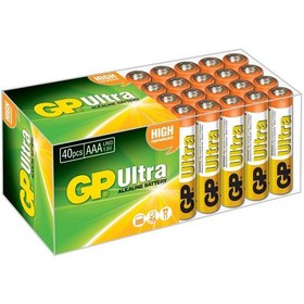 Resim Gp LR03 AAA Boy Ultra Alkalin İnce Kalem Pil 40'lı Paket GP24AUT-2B40 