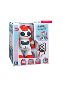Resim Programlanabilir Disk Atan Kırmızı Akıllı Robot 