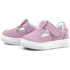 Resim Rakerplus Bheem Hakiki Deri Pudra Cırtlı Bebek Sneaker Sandalet Pudra 