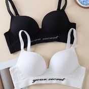Resim Kadınlar için 2 Adet Şık Push-Up Bralette - Kablosuz, Tam Kapsama, Çıkarılamayan Pedler, Naylon & Elastan Karışımı, Elde Yıkanabilir, Sarkan Önleyici, Bralettes 