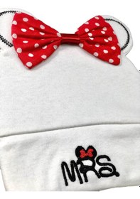 Resim Cramerr Bebek Penye Nakışlı Bere Mini&Miki (Ön Bant Çift Katlı) 
