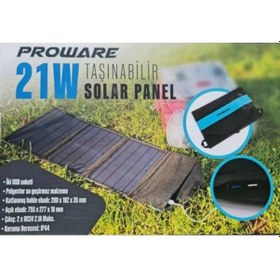 Resim Proware Taşınabilir Solar Panel 21 W 