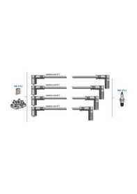 Resim DODUCO FİAT TEMPRA TİPO PUNTO 1.6İ 8V MPİ 1.6İ 16V BUJİ KABLOSU - DOD-7825 