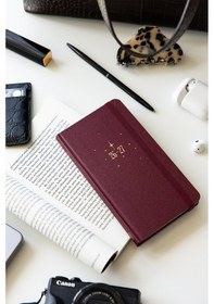 Resim Charm Takılabilen 2026-2027 Mid-year Akademik Cep Ajanda 9x17 Cm Bordo 