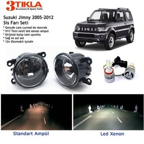 Resim Suzuki Jimny 2005-2012 Beyaz Led Xenon Sis Farı Seti 