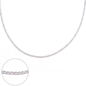 Resim FerizZ 316L Çelik İnce Figaro Erkek Zincir 2 mm 60 cm ZN-236 