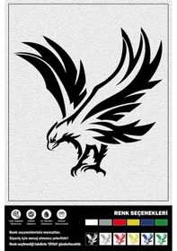 Resim Uçan Kartal Stıcker 25 X 25 Cm 