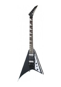 Resim Jackson 2910137572 Js Series Rhoads Js32 Elektro Gitar Black With White Bevels Amaranth Klavye, Köpekbalığı Dişi İşlemeler Ve Floyd Rose Tremolo 