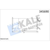 Resim Kale Mtxdpn Klima Kondenseri Transit V184 2.0d-2.0 Tdci-2.3i-2.4d-2.4 Tdci 00 860X361X16 Oto.-Mek. Al/al 