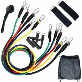 Resim MCM Group 10 Parça Lateks Egzersiz Bandı Çekme Halatı Egzersiz Seti 