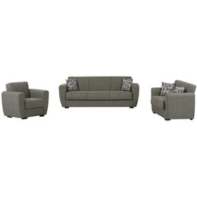 Resim ipek mobilya Dolce Kanepe Takımı 3+2+1 ( Açık Gri ) 
