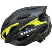 Resim Moon Mv-29 Kask Işıklı - Mat Siyah Carbon Sarı - L 