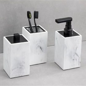 Resim System Pamukluk Mermer Deseni/Siyah Renk 146X73X73 Mm 