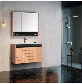 Resim Orka Ricato 80 Cm Mdf Morgana Kiraz Banyo Dolabı Takımı Çok Renkli 