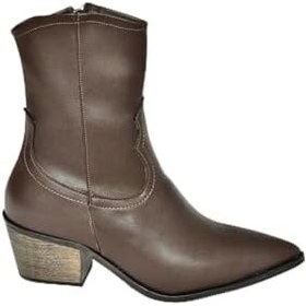 Resim fox SHOES T356654109 Sivri Burunlu Kalın Topuklu Kadın Bot 