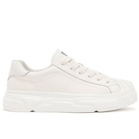 Resim Derimod Erkek Beyaz Bağcıklı Deri Sneaker 24WFD690218 