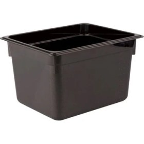 Resim İstanbul Horeca Kırılmaz Polikarbon Siyah Gastronom Küvet 1/2-200 