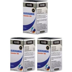 Resim Nondo Glucosamine Chondroitine Msm 60 Tablet Glikozamin 3 Adet 