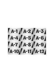 Resim Özarslan Dizayn Metal Kapı, Masa, Dolap, Posta Kutusu Numarası 3,5cmx7cm Gümüş Renk 