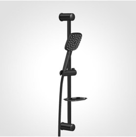Resim Valtemo Vs-6180 Siyah Sürgülü Duş Seti Aqua Jet Black 