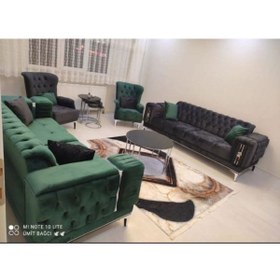 Resim DİLA'S HOME MOBİLYA Dila Zümrüt Chester Koltuk Takımı 
