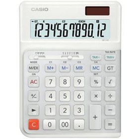 Resim Casio DE-12E-WE Beyaz 12 Hane Masa Üstü Ergonomik Tuşlu Hesap Makinesi 
