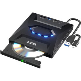 Resim Unitek HARİCİ DVD-RW TYPE-C/A+5in1 DOCKING STATION USB-A x2, USB-Cx1, SD CARDx1, POWER PORT x1 (T103 