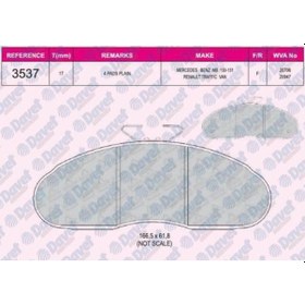Resim Fren Balatasi On Wva20706 Mb W130 W131 82- 504615862 