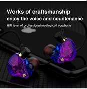 Resim Qkz Sk3 3.5 MM Kablolu Çift Sürücü Kulaklık Stereo Bas Sporcu Koşu Kulaklık Hıfı Monitör Kulakiçi Mic Ile Handsfree 