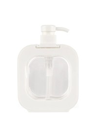 Resim Şeffaf Sıvı Sabunluk - Beyaz - 16 Cm Çok Renkli 