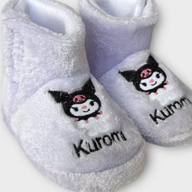 Resim Liger Çocuk Kuromi Nakış Detaylı Panduf Lila 