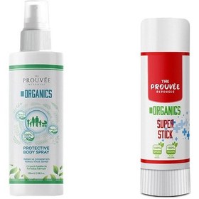 Resim The Prouvee Organics Doğal ve Organik Sivrisinek Kovucu Sprey 100ml + S.O.S Stick Anlık Yatıştırıcı Stick 15 G 
