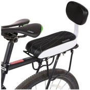 Resim Me Bisiklet Için Pu Deri Yumuşak Arka Yastıklı Çocuk Koltuğu - Siyah/beyaz Yurt Dışından A 