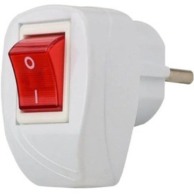 Resim Almera Topraklı Anahtarlı Tekli Erkek Fiş Kablosuz Beyaz 