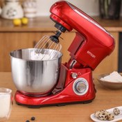 Resim Emsan Kırmızı Stand Mikser Mutfak Şefi 6 Hız Kademeli 1300w 5 Lt 