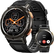 Resim Amaztim T2 60 Gün Pil Ömrü Su Geçirmez Erkek Akıllı Saat Siyah 