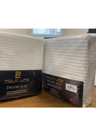 Resim Polo Life Jakarlı Deluxe Sıvı Geçirmez Tek Kişilik Alez 100x200 Beyaz 
