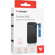 Resim Verbatim 32191 Pocket 1TB Taşınabilir SSD USB 3.2 Mavi - 1000MB/1000MB 
