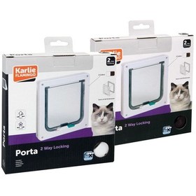 Resim Karlie 2yön Kilitli Kedi Kapısı 19,2x20cm K.rengi 