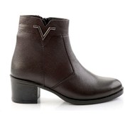 Resim Kahve Hakiki Deri Kadın Bot & Bootie K02286701303 Kahve 
