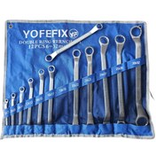 Resim YOFEFIX 12 Parça Çift Ağızlı Lokma Anahtar Seti (6-32 mm) 