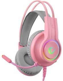 Resim Rampage RM-K912 Uyumlu Pembe 7.1 Rgb Gaming Mikrofonlu Pembe Oyuncu Kulaklığı Usb Profesyonel Kulaklık 