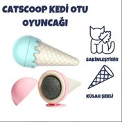 Resim CatScoop Dondurma Şekilli Kedi Otu Topu 