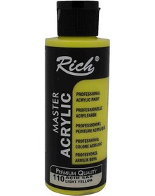 Resim Rich 120 Cc Akrilik Boya -Açık Sarı 110 