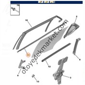 Resim Peugeot 2008 (2020-2023) Arka Sol Cam Dış Sıyırıcı Fitil (Orijinal) 