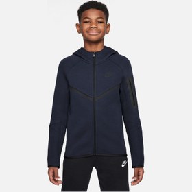 Resim Nike Sportswear Smooth Tech Fleece Full-Zip Hooded Çocuk Ceket 